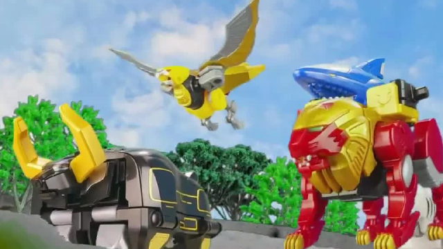 百兽战队 食玩 牙吠王 定格动画