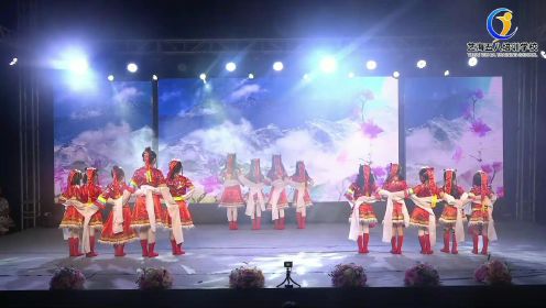 少儿舞蹈藏族舞群舞演出《牧家姑娘》集体舞表演衡龙桥艺海五八培训学校暑假汇报演出