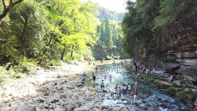 涪陵御泉河,夏天玩水天堂