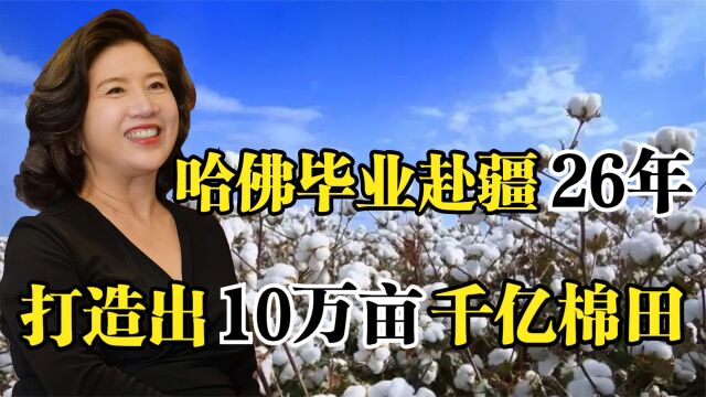 棉花公主杨敏德,哈佛毕业赴疆26年,打造10万亩千亿棉花帝国