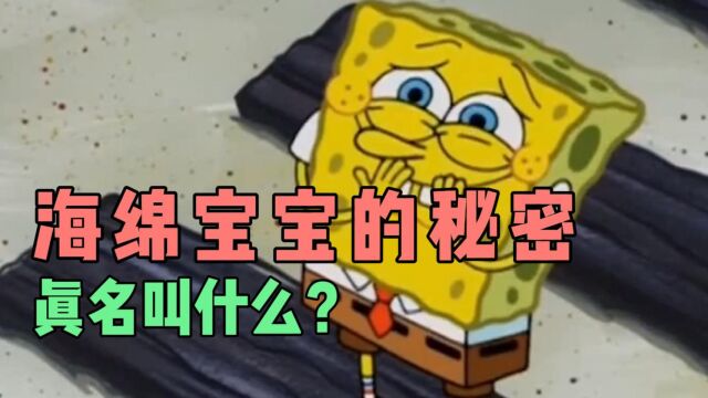 海绵宝宝的真实名字是什么,你知道吗?