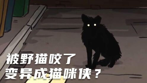 悬疑动画短片《野猫侠》男子被野猫咬伤，身体开始发生奇怪的变异