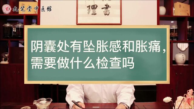 阴囊处有点坠胀感和胀痛需要做什么检查吗?