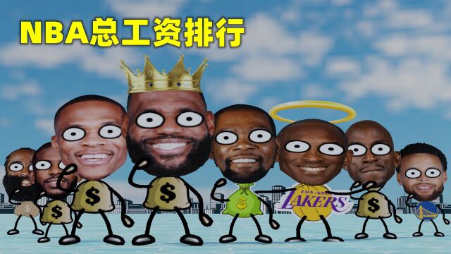 NBA历史总工资排行:科比、加内特上榜,库里冲进前10