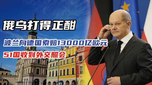 俄乌打得正酣，波兰向德国索赔13000亿欧元，51国收到外交照会