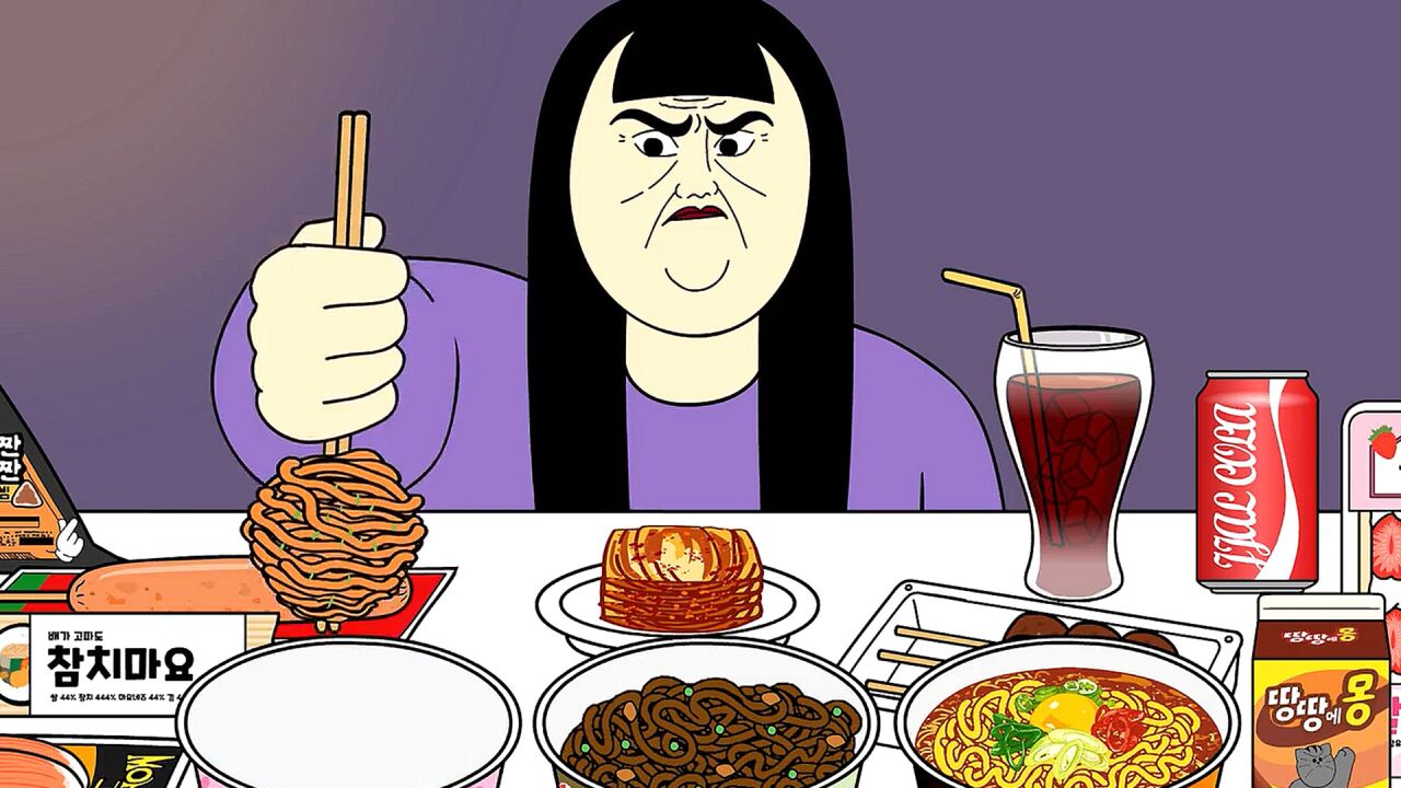 女孩化身干饭王狂吃韩式美食_高清1080P在线观看平台_腾讯视频