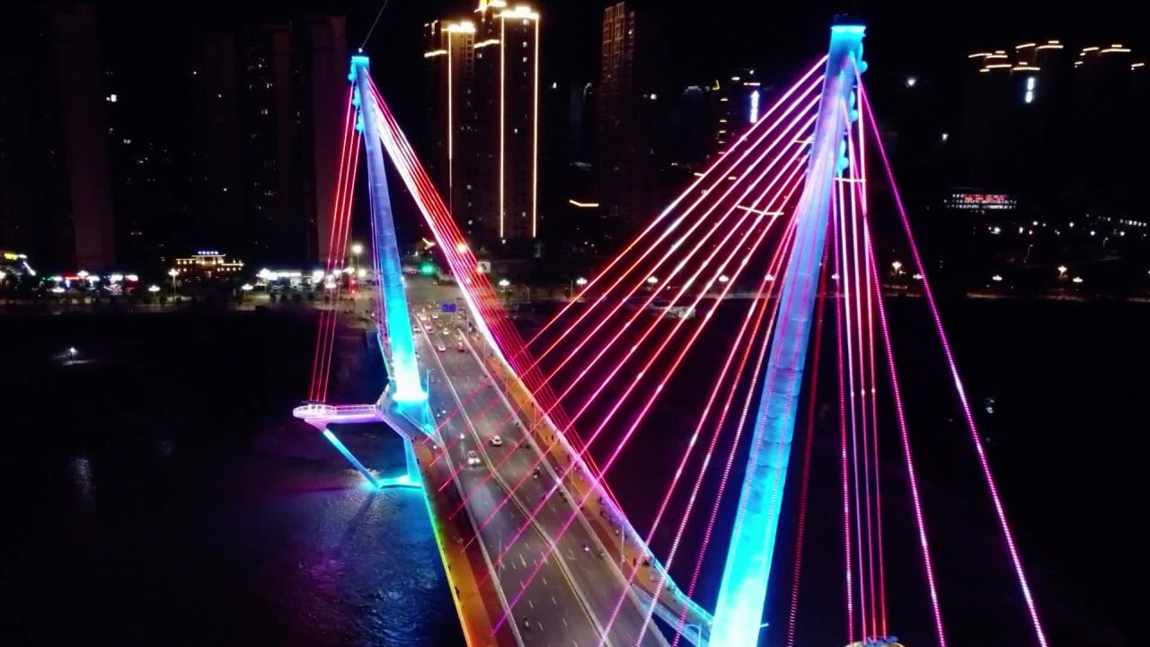 13栖云桥夜色美