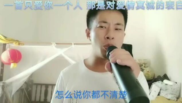 人都有自己最爱的一个人,歌曲只爱你一个人,请大家留意歌词