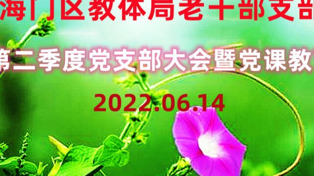 海门教体局2022第二季度支部活动1