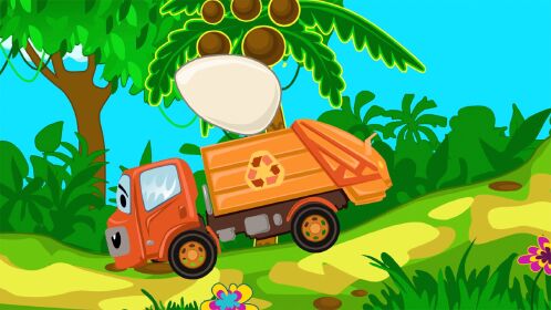 汽车动画城-小汽车与气球