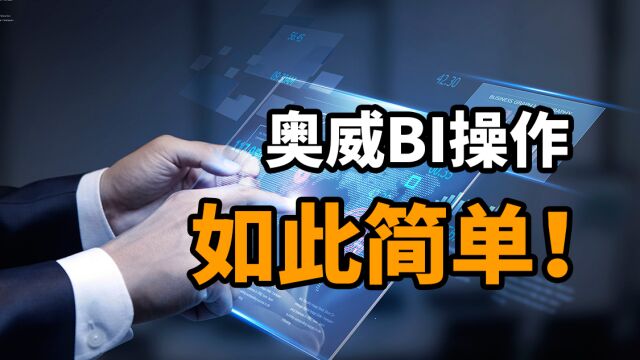 奥威BI操作篇1 :数据集构建器的认识