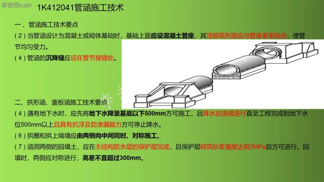 1K412041管涵施工技术