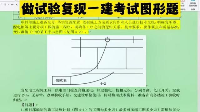 一建机电真题变压器识图解析,难度较大,实拍交接试验模拟考试图片#建造师 #一建 #一级建造师 #奋战一建 #机电