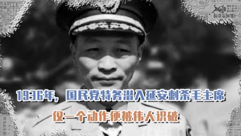 1936年，国民党特务潜入延安刺杀毛主席，仅一个动作便被伟人识破