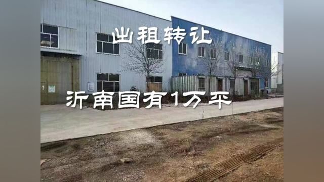 出租转让沂南国有土地13亩,钢结构10000平,9米高,办公楼,变压器,喷塑流水线,喷漆流水线,另有停车场大院20亩