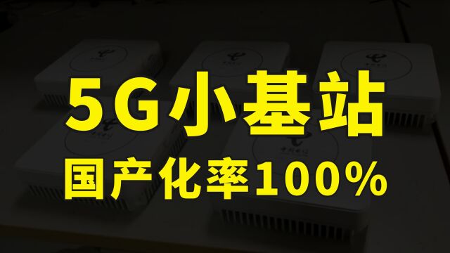 5G小基站迎来历史时刻,国产化率达100%,华为去美化也取得重大进展