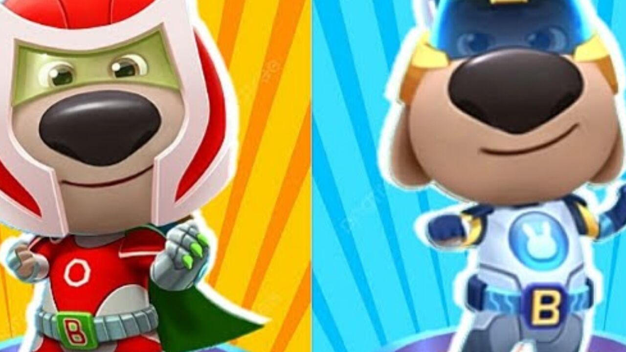 汤姆猫跑酷游戏 狗狗本解锁不同的皮肤在不同空间比赛跑酷