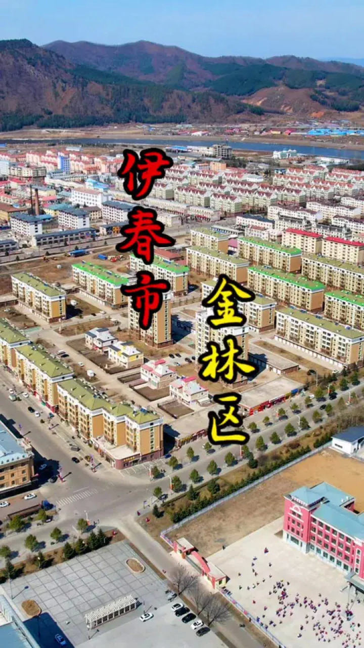 伊春市金林区金山屯镇#无人机航拍#航拍最美家乡#城市风景一角