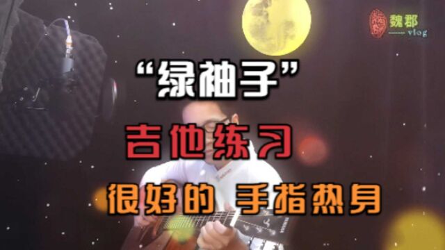 魏郡:《吉他弹练日志》“绿袖子”,吉他练习曲…