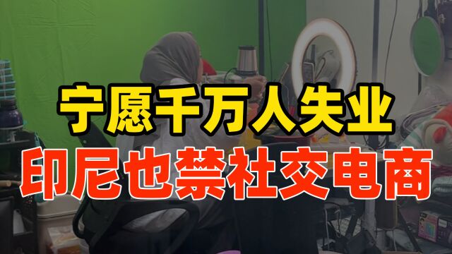 宁愿千万人失业,印尼也禁社交电商!印尼不搞内卷,值得中国思考