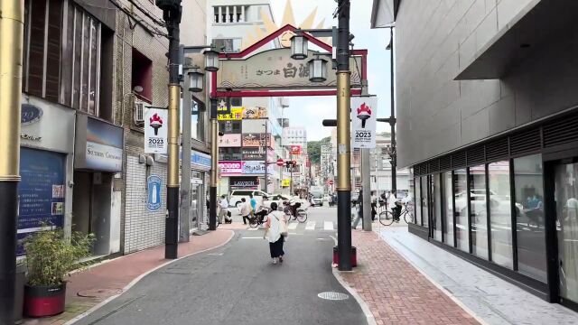 日本鹿儿岛城市街景 放慢节奏漫步