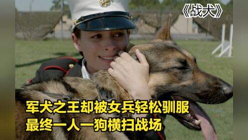 军犬之王却被女兵轻松驯服，最终一人一狗横扫战场