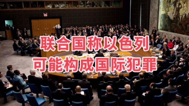 联合国称以色列可能构成国际犯罪