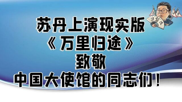 花千芳:苏丹上演现实版《万里归途》,致敬中国大使馆的同志们!