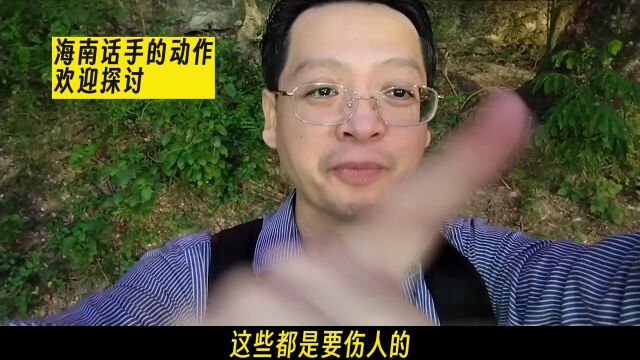 海南话手部动作来做一个小总结,海南岛方言学习时间到了.方言 海南话 学习