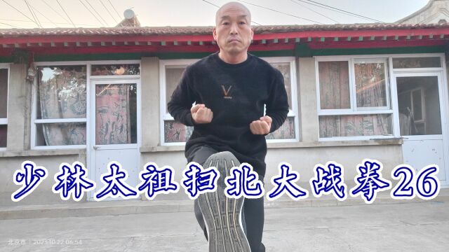 少林太祖扫北大战拳26:太祖长拳