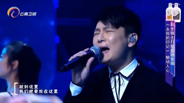 张信哲演唱《永恒的印记》,气场十足,全场欢呼