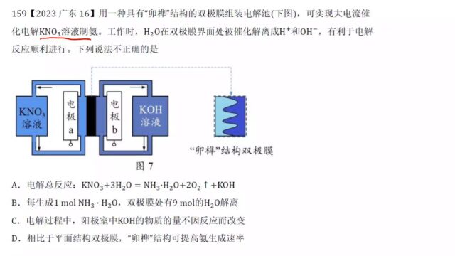 2023广东高考化学16电化学