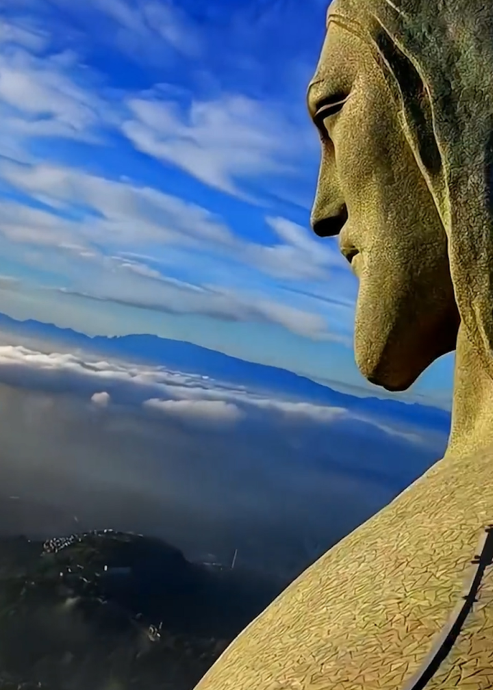 千万别眨眼,带你看巴西里约热内卢基督像视角