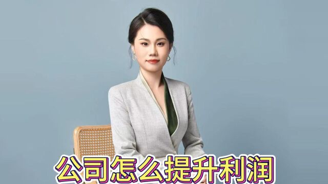 公司怎么提升利润