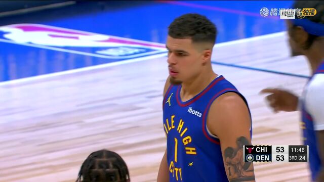 2023/24赛季NBA常规赛：公牛 VS 掘金 全场回放