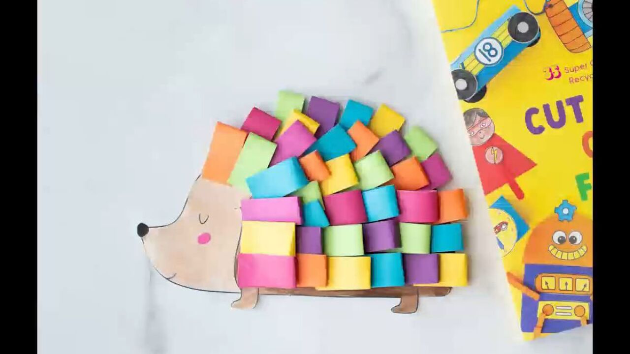 教程|《纸刺猬》儿童美术手工