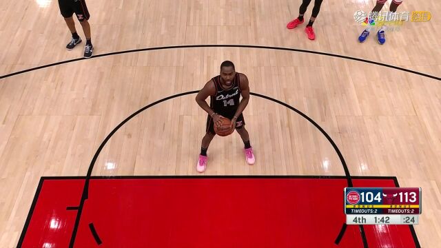 2023/24赛季NBA常规赛：活塞 VS 公牛 全场回放