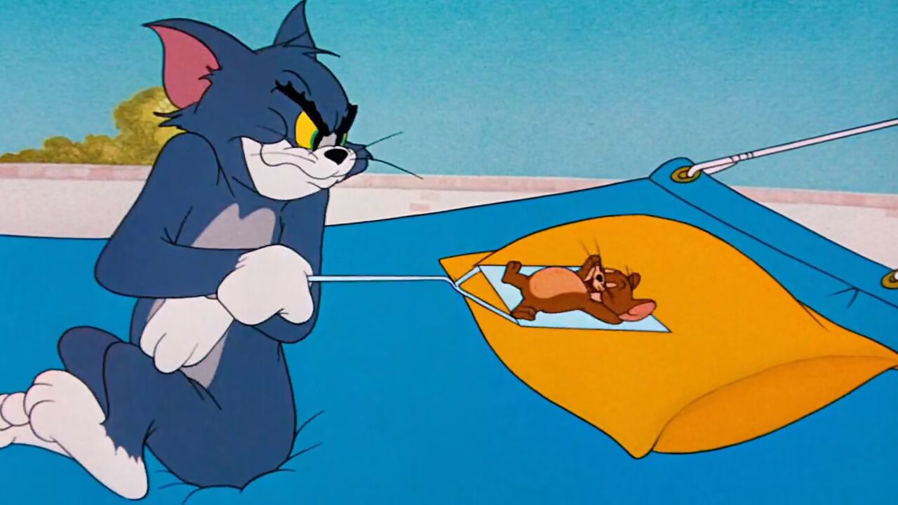 汤姆与杰瑞为了争夺吊床睡觉,展开了一场老六般级别的较量!