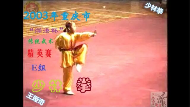 2003年重庆市“深港杯”传统武术精英赛E组少林拳王雅琪