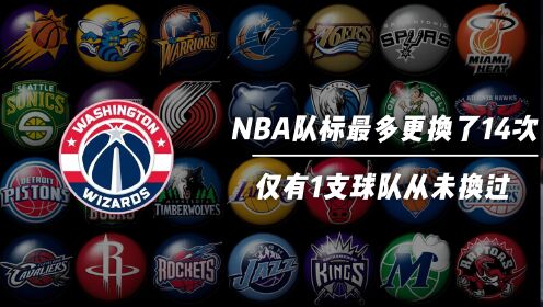 NBA队标冷知识,最多的被更换了14次,全联盟仅有一支球队从未换过_高清1080P在线观看平台_腾讯视频