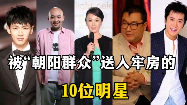 被“朝阳群众”送入牢房的10位明星,演艺事业彻底“凉凉”