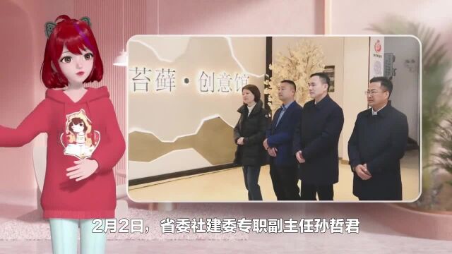 省委社建委专职副主任孙哲君一行来温开展调研服务活动