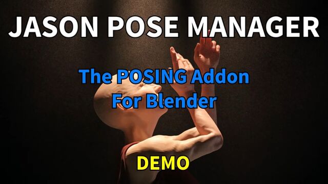 【Blender插件】Jason Pose Manager Basic v1.03 动作预设管理器