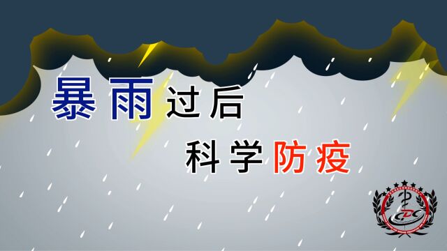 暴雨过后科学防疫