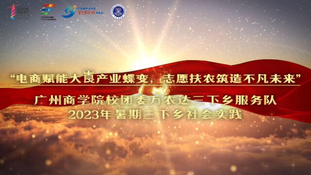 广东青年大学生“百千万工程”突击队广州商学院万农达服务队实践总结视频