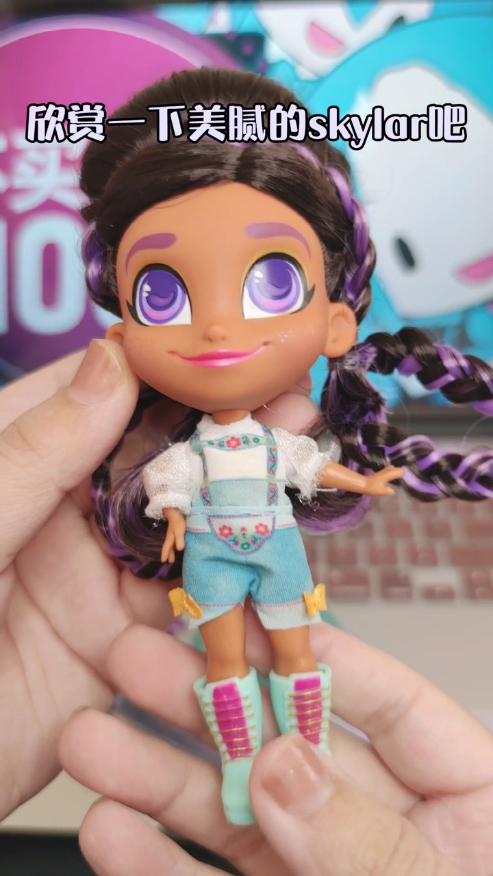 太喜欢田园风skylar妹纸啦~雪姬的美发娃娃开箱hairdorables五代盲盒
