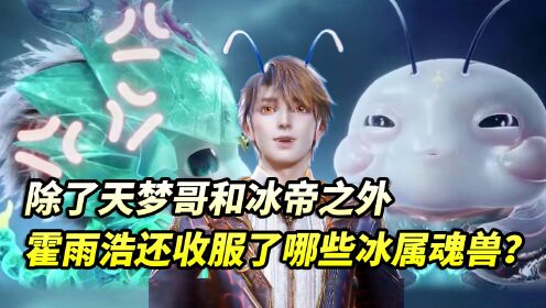 绝世唐门：除了天梦哥和冰帝之外，霍雨浩还收服了哪些冰属性魂兽？_动漫_高清完整版视频在线观看_腾讯视频