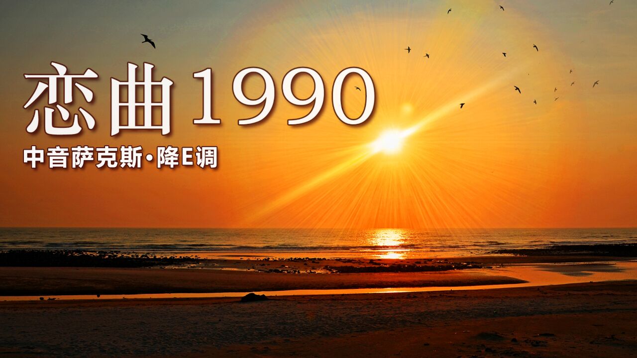 一代经典《恋曲1990》,萨克斯旋律别样好听,老歌独具韵味!