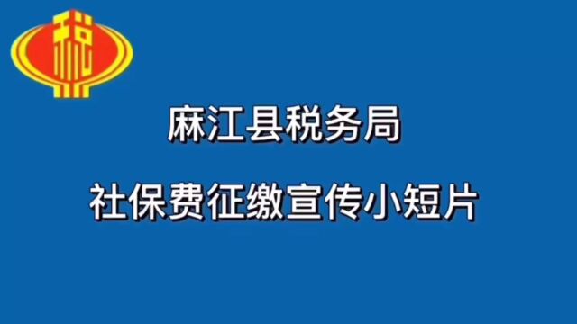 麻江县税务局社保费征缴教程宣传