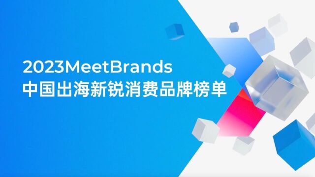 历时4个月,2023MeetBrands中国出海新锐消费品牌榜即将发布!